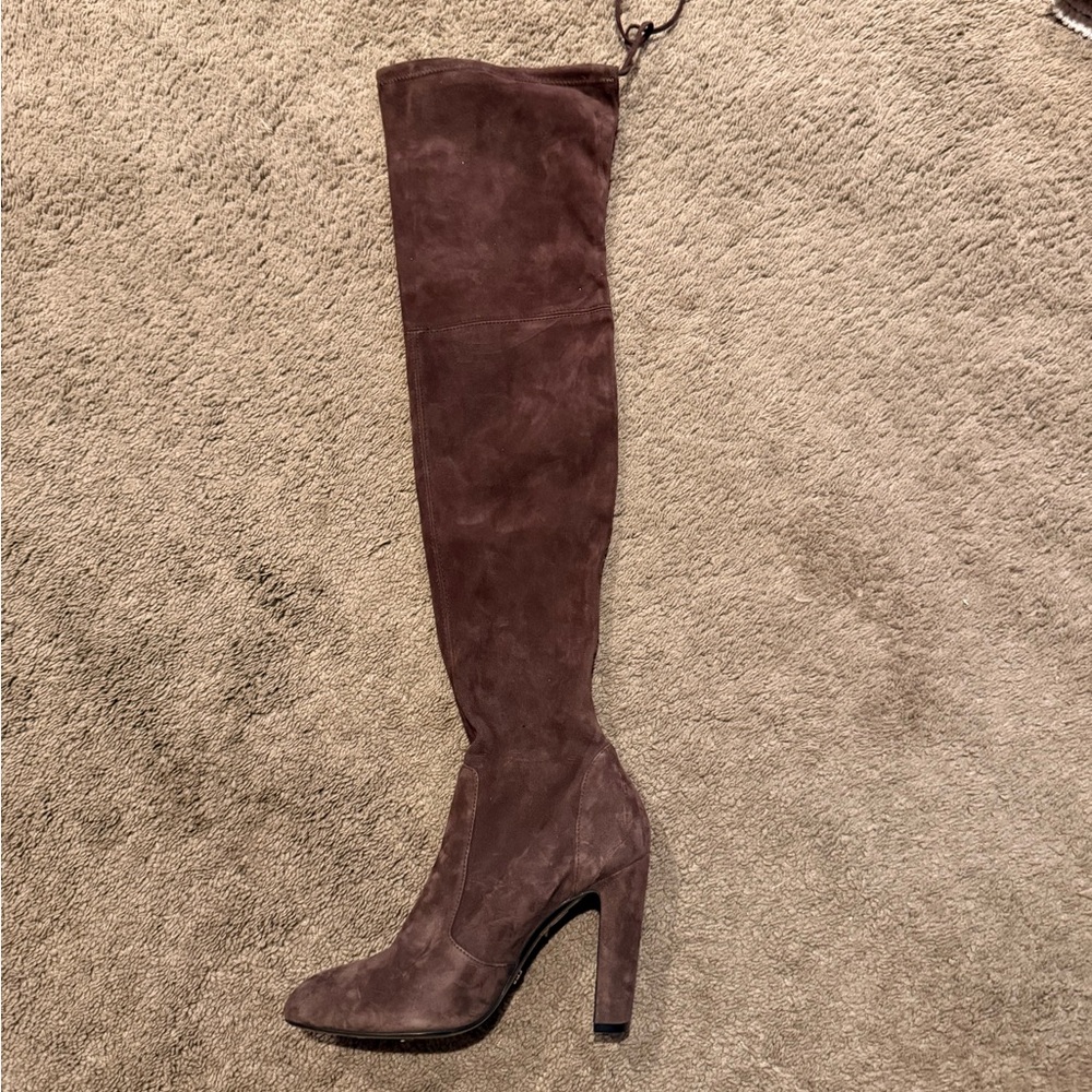 Stuart Weitzman Highland Over the Knee Boots Brown Suede Size 7B. Worn once.